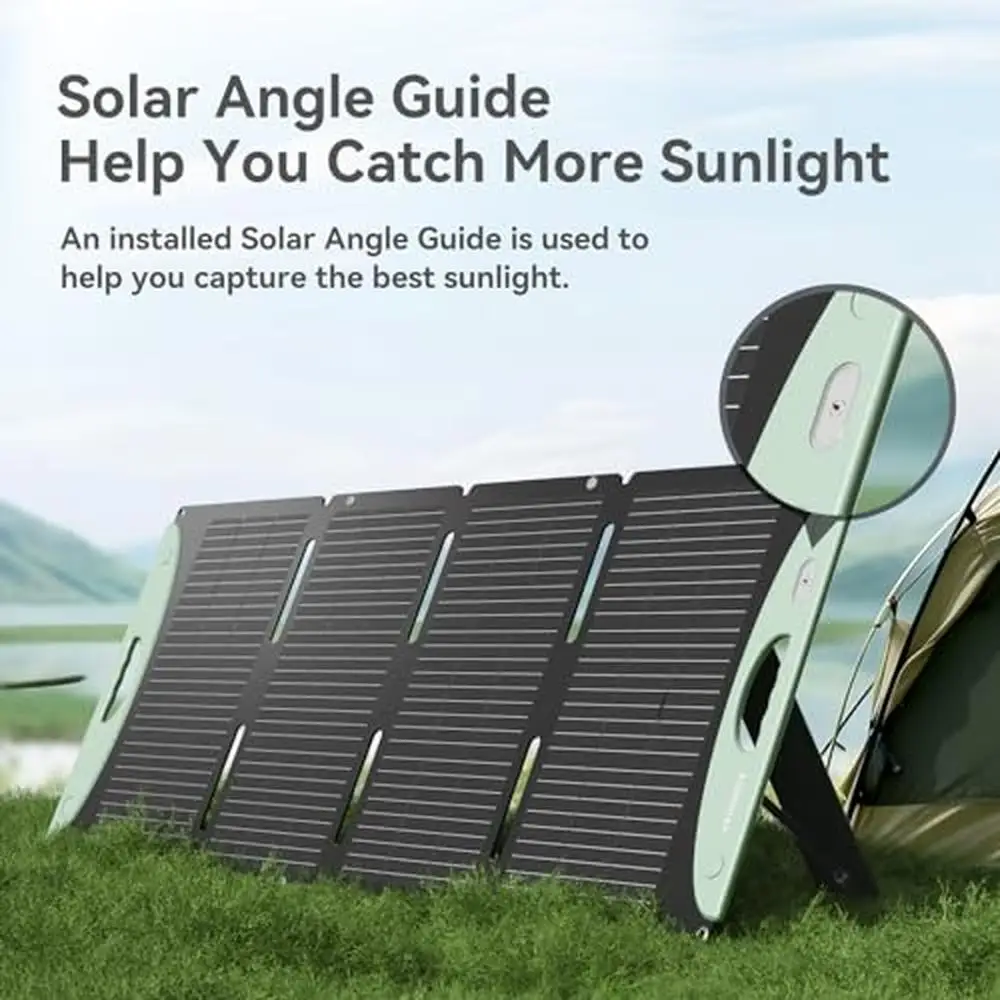 100W Portable Solar Panel Foldable IP68 Dustproof Design with Sun Angle Guide Outdoor Camping and Fishing NODSOLEX NS100W with